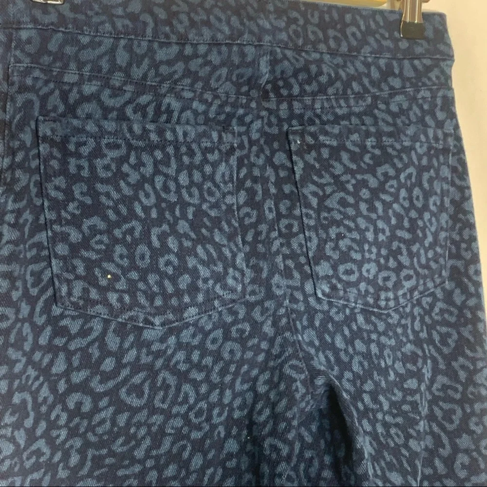 SPANX Blue Cheetah‎ Print Leggings Small